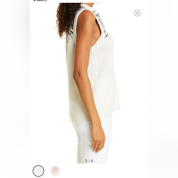 ATM Anthony Thomas Melillo Fair Isle Wool Sweater Vest - Picture 4 of 9